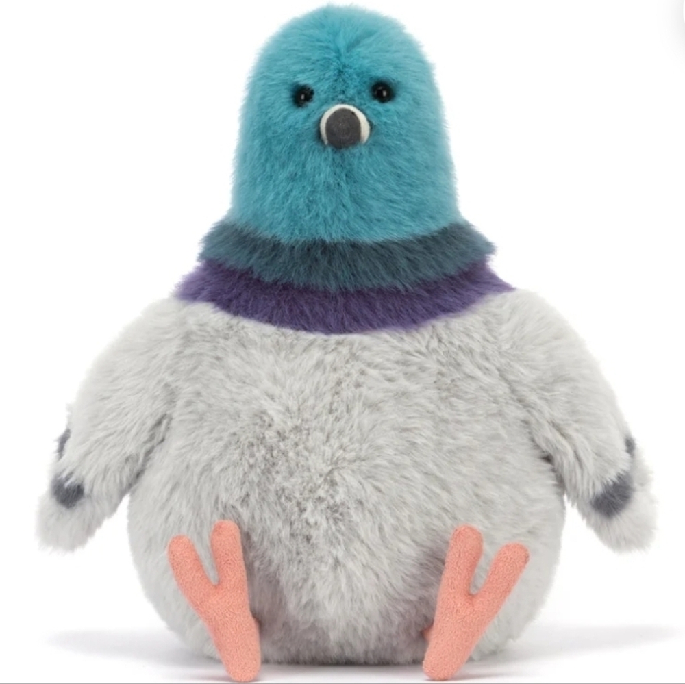 Jellycat Strutton Pigeon 8.1in x 4.7in x 5.5" Soft & Plush BNWT Authentic - Picture 2 of 8